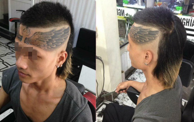 Yêu thích xăm mình nhưng hành động phủ kín trán bằng hình đôi cánh của chàng trai khiến khiến dân mạng tranh cãi Ảnh 2