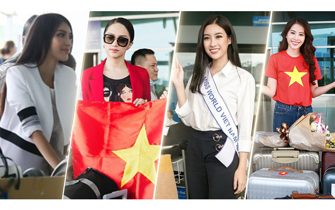 Người đẹp Việt 'gồng gánh' cả tạ hành lí khi đi thi quốc tế Ảnh 2