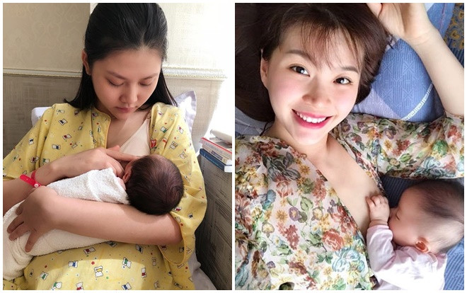 Những sao Việt gây xúc động khi cho con ti giữa chốn đông người Ảnh 2