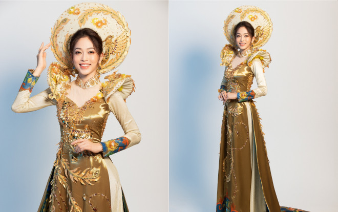 Phương Nga hóa thân quý phi với chim phượng hoàng tại Miss Grand International 2018 Ảnh 2