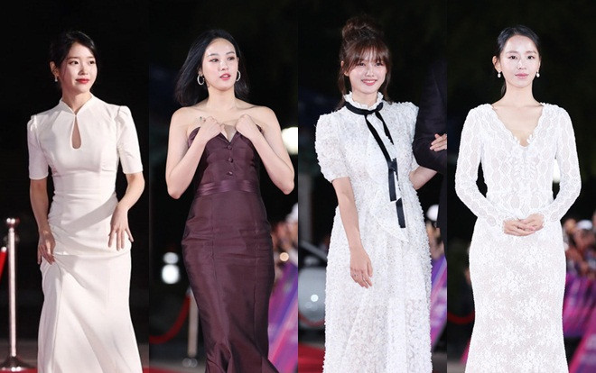 Thảm đỏ 2018 Apan Star Awards: Lee Joo Yeon gặp sự cố với váy, Kim Yoo Jung - Shin Hye Sun và IU xinh như hoa Ảnh 2