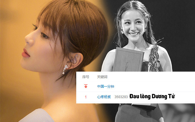 Cư dân mạng ra sức phản đối Địch Lệ Nhiệt Ba nhận hết hai giải Kim Ưng, cụm từ 'Đau lòng Dương Tử' đứng đầu Weibo Ảnh 2