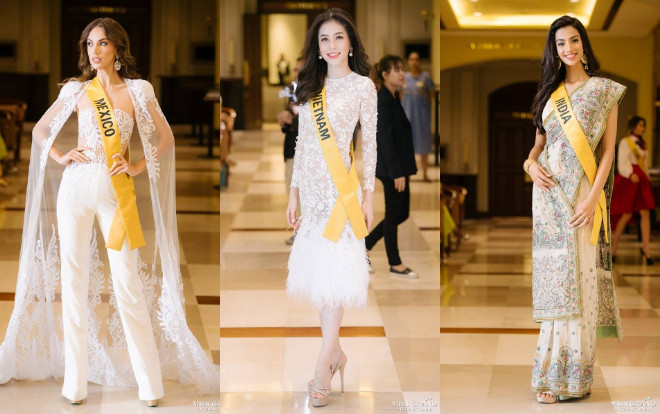 Phương Nga diện đầm voan xuyên thấu đính kết lông vũ bước vào vòng thi 'tử thần' Ảnh 2