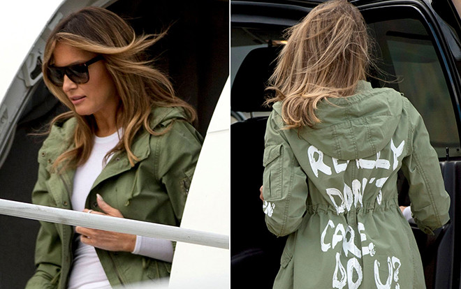 Sự thật về chiếc áo khoác in slogan sốc gây ảnh hưởng đến Nhà Trắng của bà Melania Trump Ảnh 2