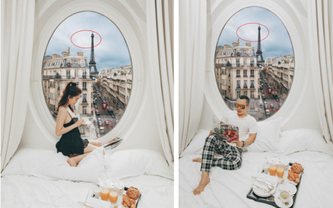 Chả cần phải đi Paris, chỉ cần 30 USD là bạn sẽ có ngay bộ ảnh 'sống ảo' như Ngọc Trinh Ảnh 2