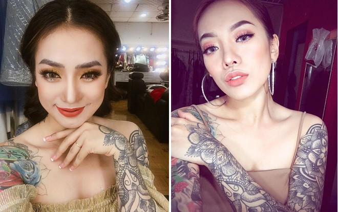 Cận cảnh nhan sắc xinh như mộng của cô dâu xăm trổ kín người ở Bình Phước Ảnh 2