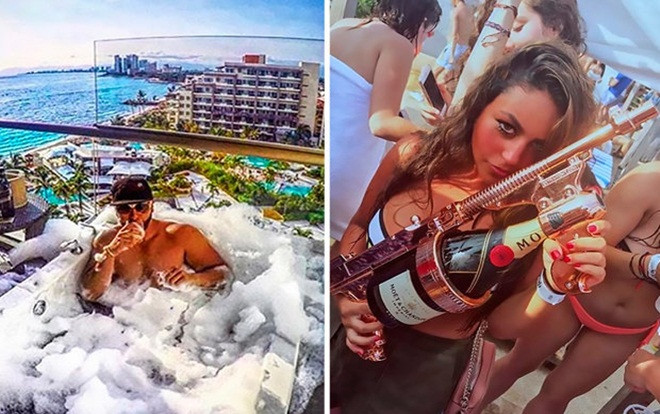 Hội con nhà giàu Mexico đua nhau khoe siêu xe, cả sấp tiền mặt cùng cảnh ăn chơi trên du thuyền Ảnh 2