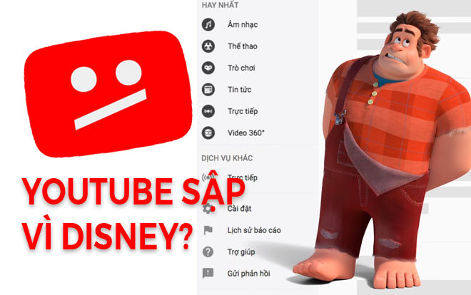 Youtube sập nguồn do Disney Studios và ‘gà cưng’ gây ra? Ảnh 2