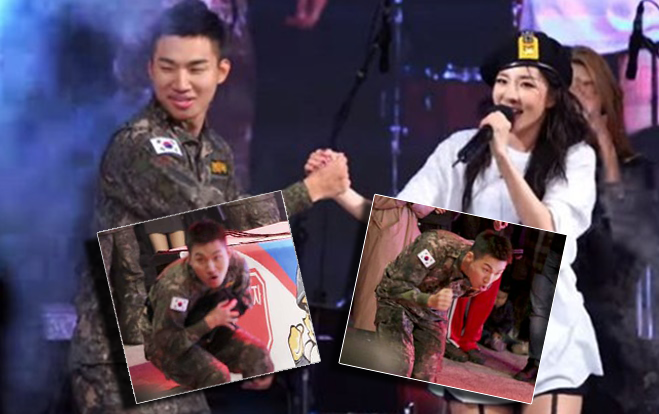 'Chết cười' với chùm ảnh Daesung (BigBang) rón rén nhặt áo Dara (2NE1) khi hậu bối đang biểu diễn Ảnh 2