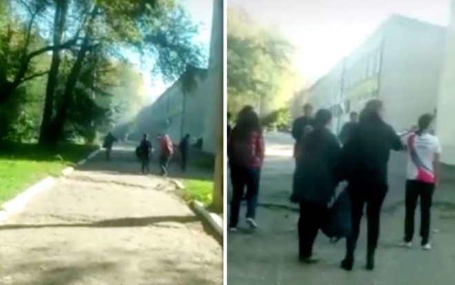 Video giây phút kinh hoàng trong vụ xả súng ở trường học Crimea Ảnh 2