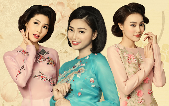 Tam cô nương Ngô Thanh Vân - Lan Ngọc - Diễm My diện áo dài sắc thu mừng 'Cô Ba Sài Gòn' chiếu ở Mỹ Ảnh 2
