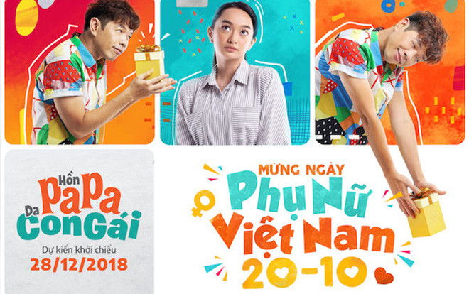 Thái Hòa, Kaity Nguyễn và dàn diễn viên 'Hồn Papa, da con gái' chúc mừng ngày Phụ nữ Việt Nam 20/10 Ảnh 2