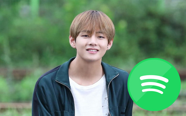 V cho biết ứng dụng tuyệt nhất trên điện thoại của anh là Spotify. Ảnh: Koreaboo
