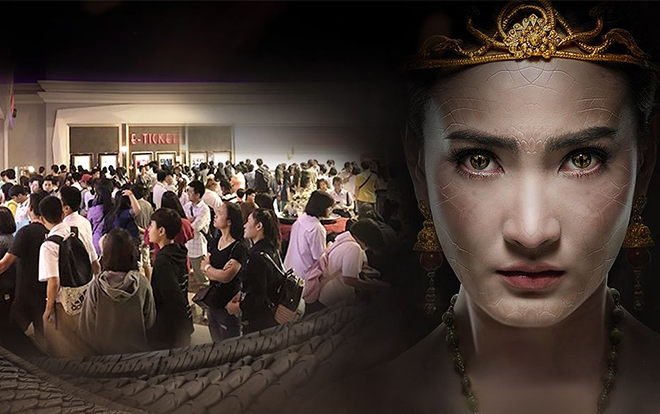 ‘Nữ thần rắn 2’ thu về 145 tỷ đồng sau 2 ngày, hàng người đợi mua vé xếp dài như toa tàu Ảnh 2