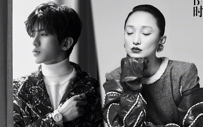 Bộ ảnh độc lạ của 'Hoàng hậu' Châu Tấn và Thái Từ Khôn trên tạp chí BAZAAR Ảnh 2