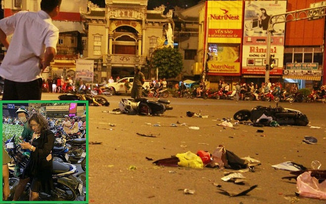 Sốc với kết quả đo nồng độ cồn của nữ tài xế  lái BMW tông 5 xe máy và 1 taxi ở Sài Gòn Ảnh 2