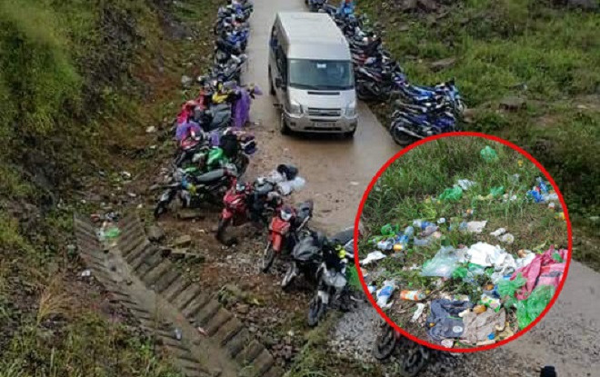 Bức xúc phượt thủ xả rác ngập ngụa Bình Liêu khi kéo nhau đến đây ngắm cánh đồng lau Ảnh 2