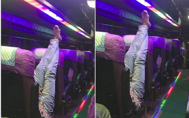 Người đàn ông 'vô ý vô tứ' thản nhiên gác hai chân lên ghế phía trước khiến bao người bức xúc Ảnh 2