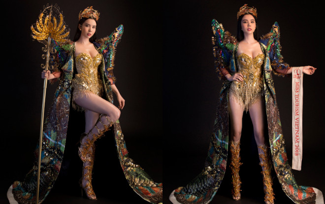 Huỳnh Vy khoe hình thể bốc lửa với 'Nữ thần mùa màng' nặng 20 kg ở Miss Tourism Queen Worldwide 2018 Ảnh 2