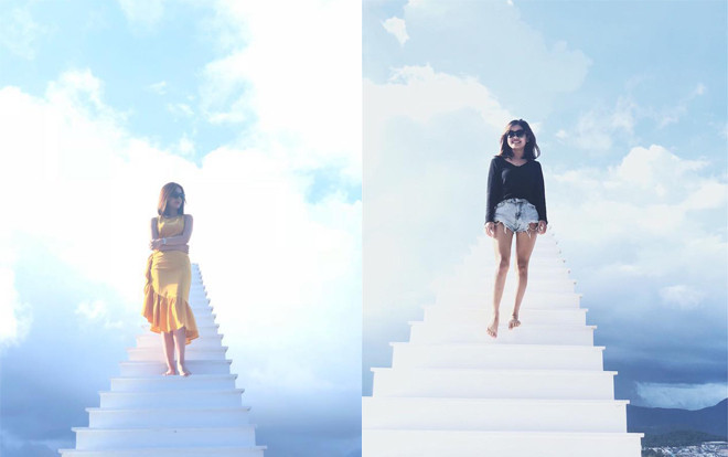 Giới trẻ rần rần gọi nhau lên Đà Lạt để check-in cây cầu trắng ‘ảo diệu’ như ‘nấc thang lên thiên đường’ Ảnh 2