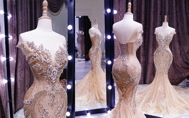 Fan vừa mừng vừa lo lắng cho trang phục dạ hội của Phương Nga ở đêm chung kết Miss Grand International Ảnh 2