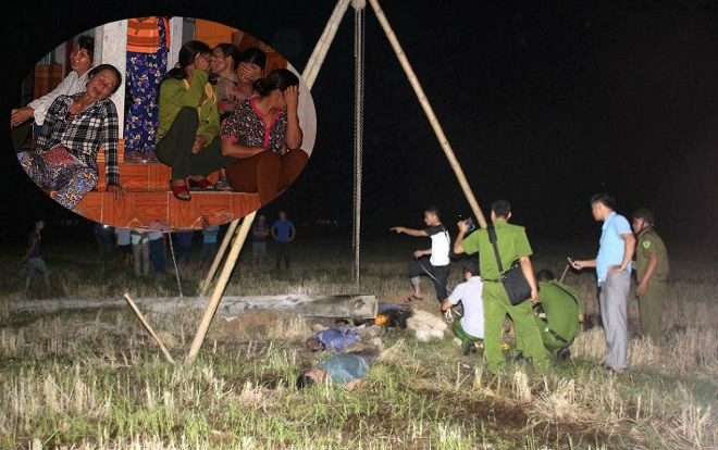 Vụ 4 công nhân bị điện giật tử vong: 'Lửa bốc cháy từ trên đỉnh cột bê tông chạy dài xuống tận mặt đất' Ảnh 2