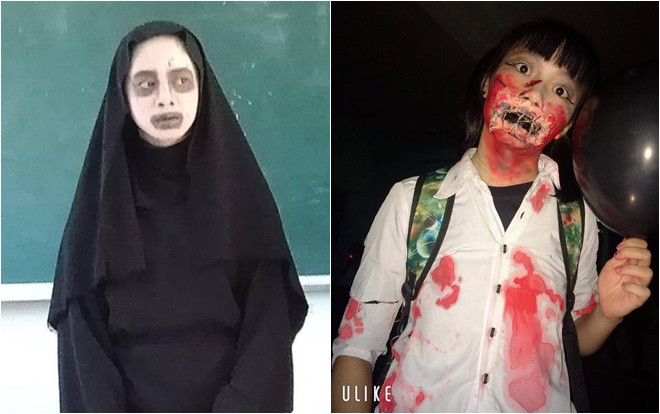 Vô Diện và Valak bao giờ mới hết hot khi Halloween năm nay giảng đường vẫn tràn ngập những tạo hình này? Ảnh 2