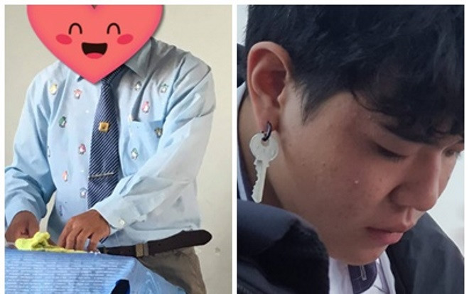 Thời trang giảng đường: Học sinh dùng khóa làm hoa tai nhưng 'trend' của thầy giáo mới khiến bạn giật mình Ảnh 2