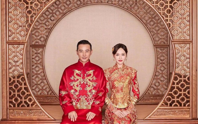 Không chỉ gây bão với đám cưới khủng, áo cưới truyền thống của sao Hoa Ngữ cũng là 'bom tấn' Ảnh 2