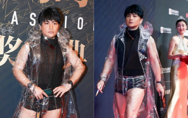 Ngoài áo mưa, trong xuyên thấu bó sát ngắn cũn, Trần Chí Bằng bị 'ném đá' không thương tiếc Ảnh 2