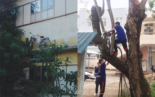 Trò nghịch dại gây chia rẽ nhất trường chính là khiến bạn học méo mặt cả ngày tìm xe đạp như 'truy tìm kho báu' Ảnh 2