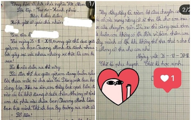 Bản kiểm điểm theo phong cách phim hành động của cậu nhóc khiến dân mạng được phen cười nghiêng ngả Ảnh 2