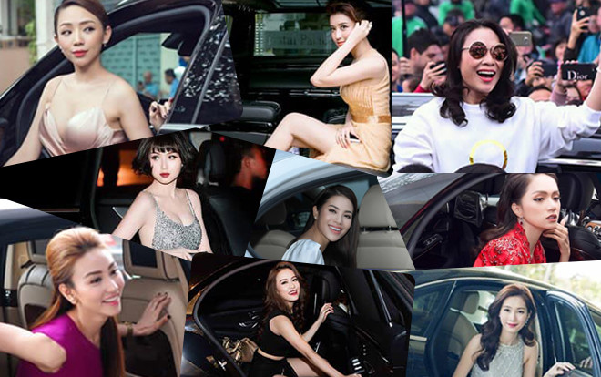 Những khoảnh khắc 'xuất thần' của sao nữ Việt khi đọ dáng bên xe sang tiền tỷ Ảnh 2