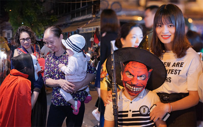 Đêm Halloween giới trẻ Hà Nội ùa ra đường khoe màn hóa trang cực ‘ngầu’ chẳng giống ai Ảnh 2