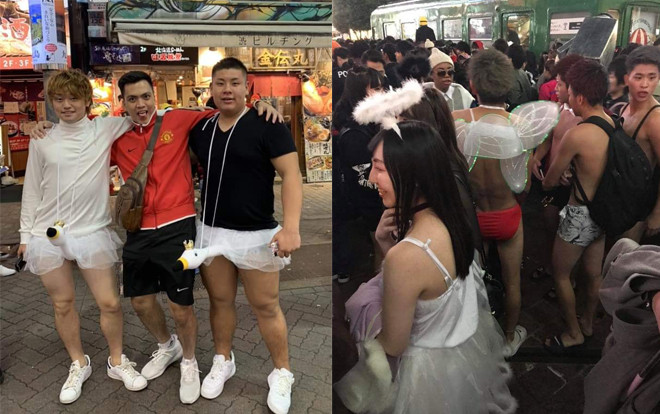 Đỏ mặt với những màn hóa trang khoe thân phản cảm của giới trẻ Nhật Bản trong mùa Halloween Ảnh 2