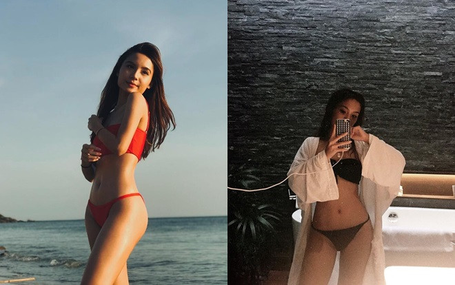 Cận cảnh vóc dáng nuột nà, vòng eo con kiến của bạn gái Huyme trong bộ bikini đầy mê hoặc Ảnh 2