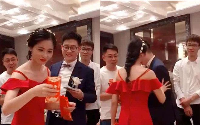 Chú rể lúng túng vì màn 'gạ' rượu' nhận phong bì và cô dâu đã có cách giải cứu khiến ai cũng ngỡ ngàng Ảnh 2