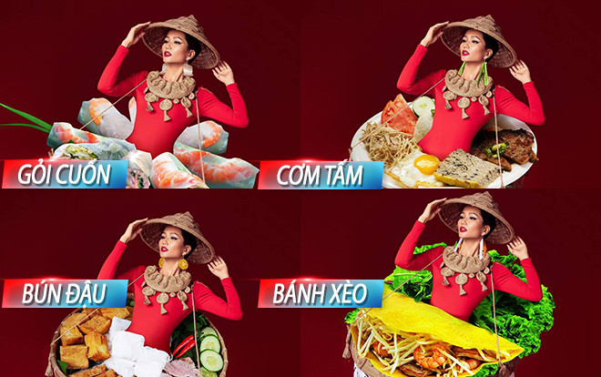 'Bánh mì' bị đánh giá thấp, liệu dàn quốc phục bún đậu - cơm tấm này có đủ sức 'chặt chém' tại Miss Universe? Ảnh 2