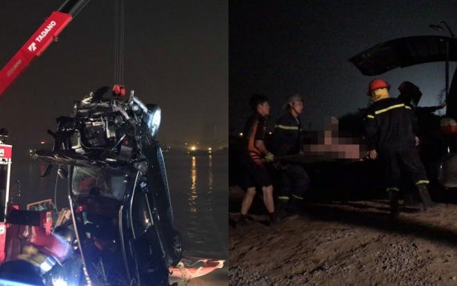 Thông tin chi tiết vụ xe Mercedes lao xuống sông Hồng trong đêm, đôi nam nữ thiệt mạng Ảnh 2