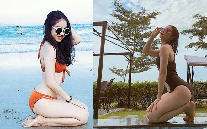 Bạn gái Quang Hải mặc bikini, nóng bỏng như Angela Phương Trinh Ảnh 2