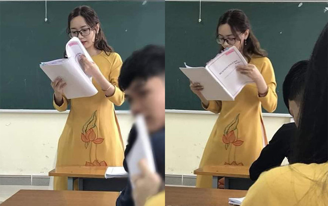 Xuất hiện cô giáo bất ngờ nổi tiếng sau bức ảnh chụp lén của học trò khiến dân tình thổn thức Ảnh 2