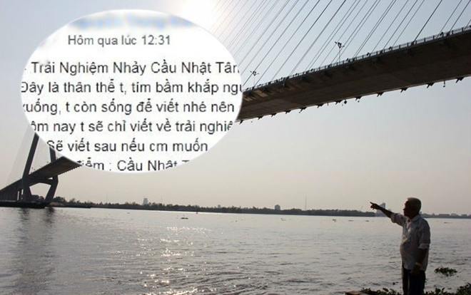 Sốc với tâm thư review toàn bộ quá trình nhảy cầu Nhật Tân tự tử nhưng không chết của nam thanh niên Ảnh 2