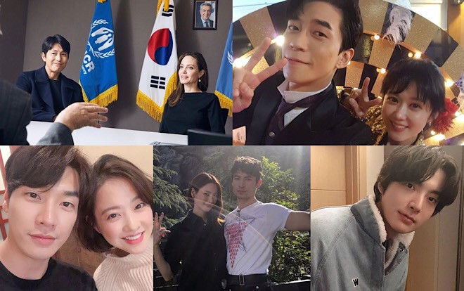Jang Nara đáng yêu bên chồng, Jung Woo Sung khoe ảnh với Angelina Jolie, Park Bo Young - Kim Young Kwang đẹp đôi Ảnh 2