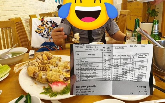 Đi ăn hải sản ở Hà Nội, cặp vợ chồng trẻ chóng mặt khi biết 3,5 triệu/4 con bề bề Ảnh 2