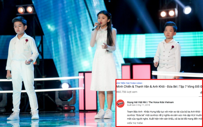 Bất ngờ màn Đối đầu 'Đứa trẻ' team Bảo Anh - Khắc Hưng lọt 'top trending' trên Youtube Ảnh 2