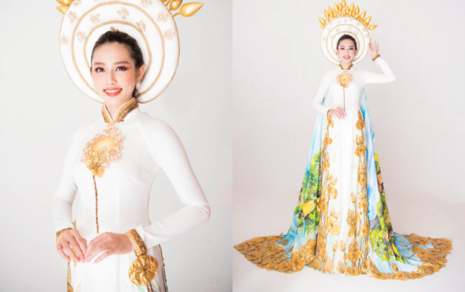 Sau chiến thắng vang dội của Phương Khánh, Thùy Tiên càng được chú ý hơn khi công bố trang phục dân tộc ở Miss International 2018 Ảnh 2