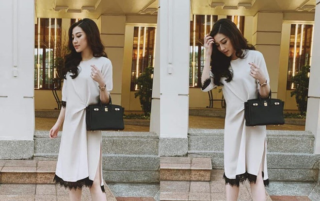 Xôn xao tin Á hậu Tú Anh lộ rõ bụng bầu chỉ vì một bức hình quảng cáo váy Ảnh 2