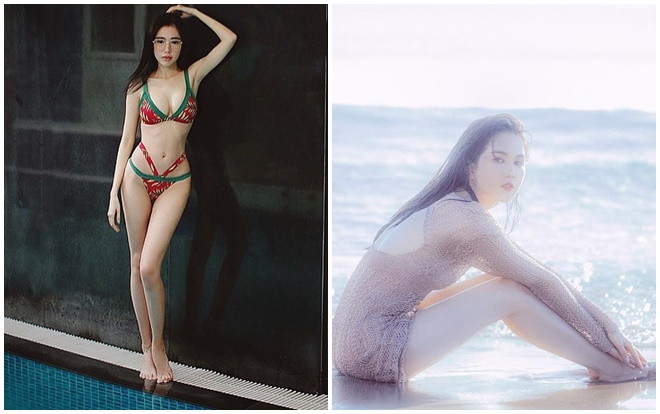Bất chấp thời tiết lạnh, mưa to, Elly Trần, Ngọc Trinh và loạt sao Việt vẫn diện bikini khoe dáng nóng bỏng Ảnh 2