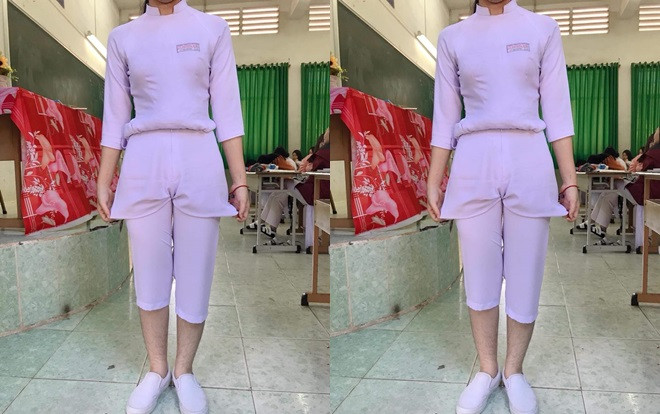 Bức ảnh đồng phục áo dài trắng bị biến tấu 180 độ khiến dân mạng tranh cãi dữ dội Ảnh 2
