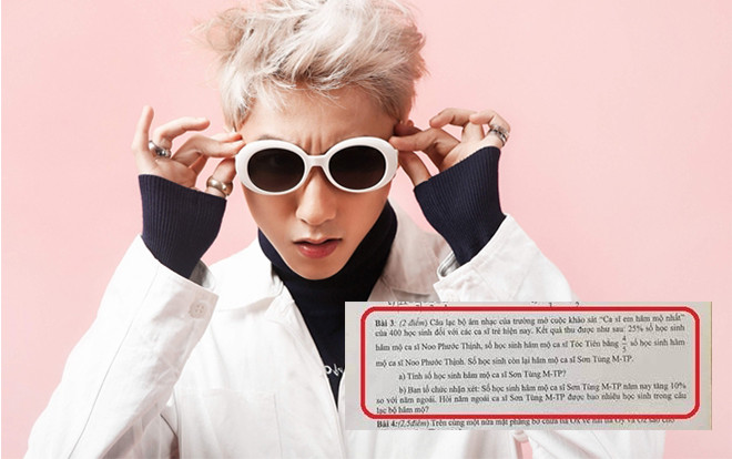 Khi cái tên Sơn Tùng M-TP là nguồn cảm hứng cho muôn kiểu đề thi của thầy cô giáo Ảnh 2